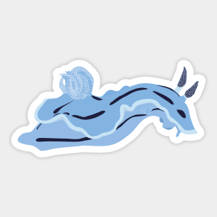 Blue nudibranch Sticker